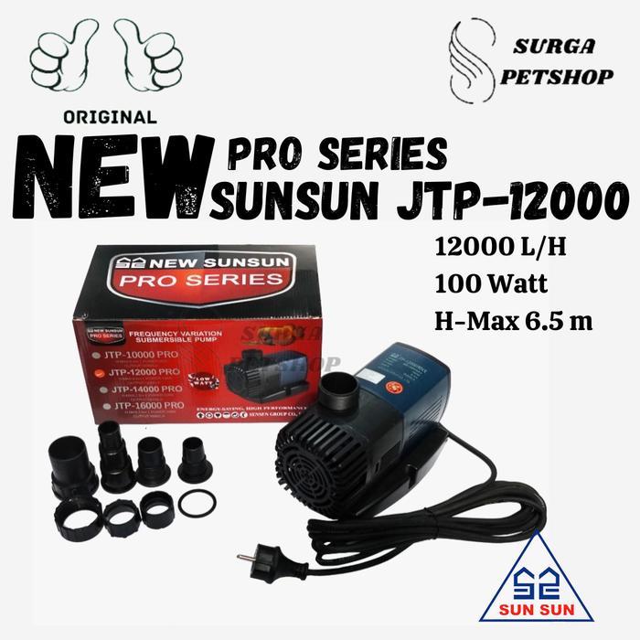 NEW SUNSUN JTP 12000 PRO POMPA AIR CELUP AKUARIUM KOLAM JTP12000