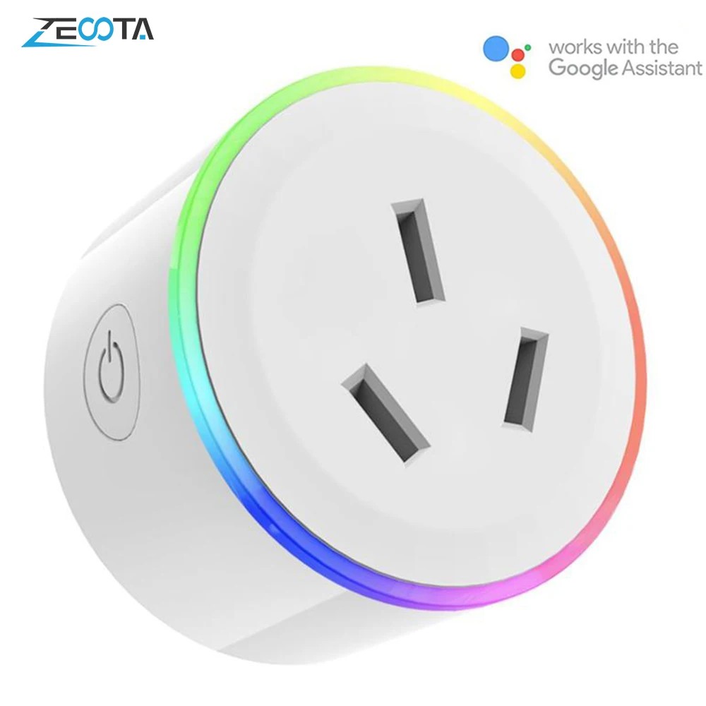 Wifi Smart Power Plug AU Adapter Colorful LED Light Mini Homekit
