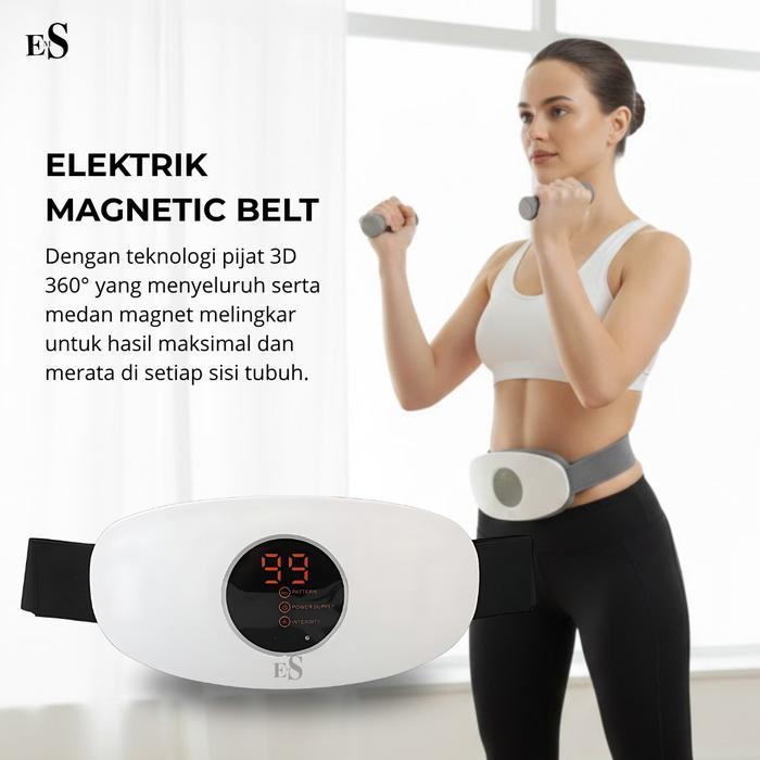EMS Sabuk Pijat Elektrik Getar Alat Pijat Portable Alat Olahraga Sabuk Getar Pelangsing Alat