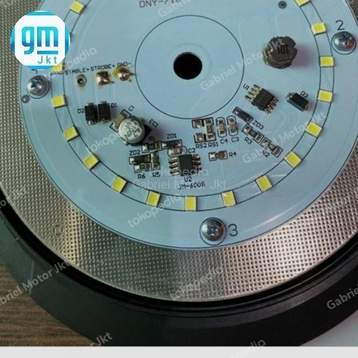 Rotary Led Dny 709 9-80Volt Merah Smd Flash Red