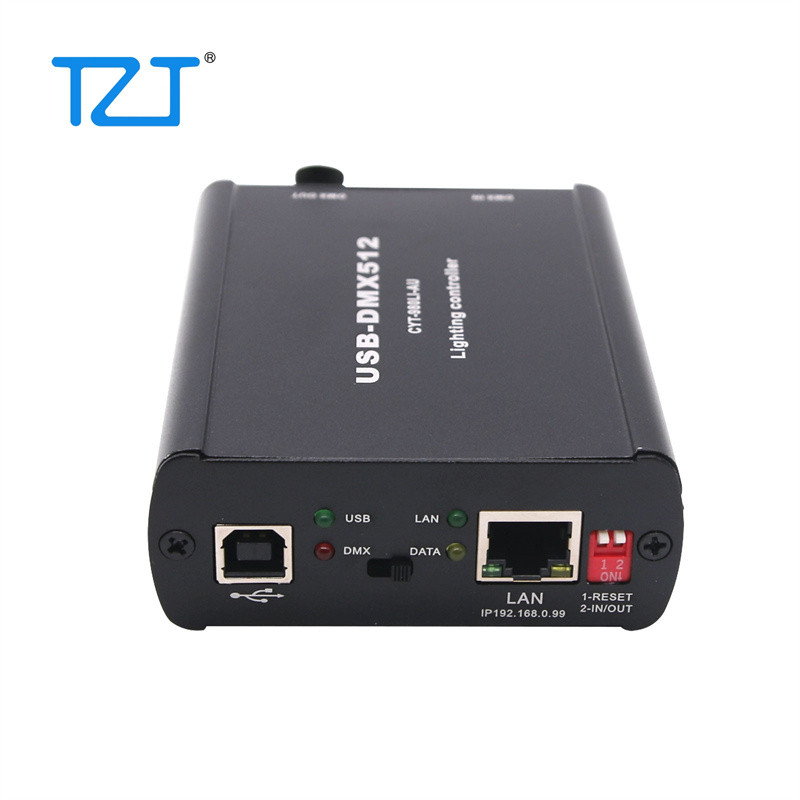 TZT MULTI-FUNCTION USB-DMX512 LIGHTING CONTROLLER ARTNET DMX512 NETWORK CONTROL WYS CONVERTER