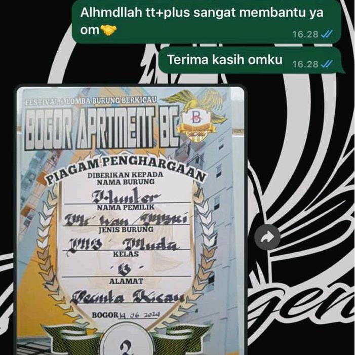 READY Tt Plus Gurah Burung Orinal Gurah Semua Burung
