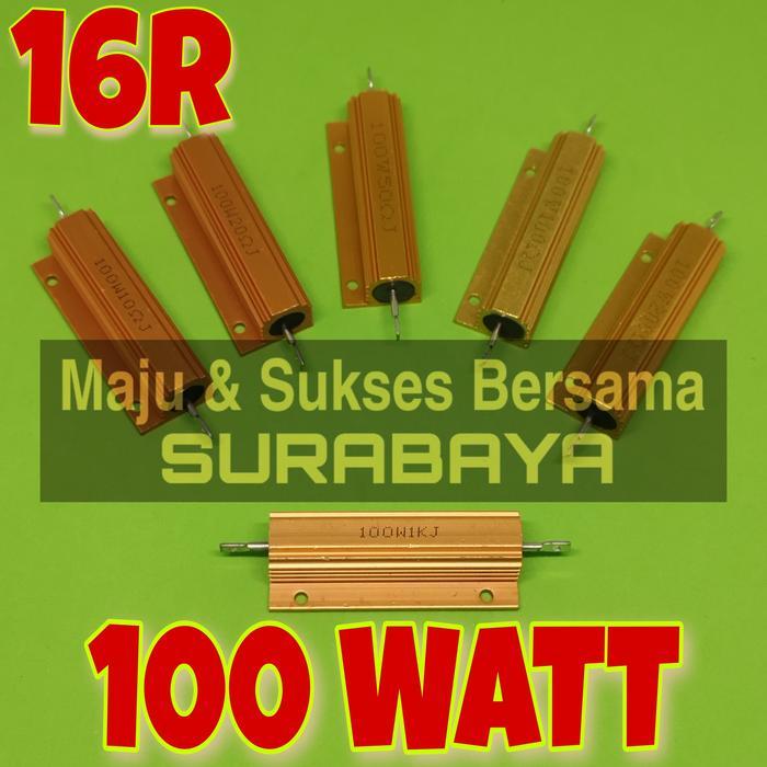 Resistor 100W 16R 16 Ohm Wirewound Dummy Load Shunt 100 Watt Aluminium