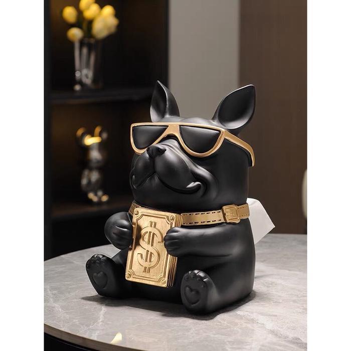Kotak tissue Model Dog Dollar/ Tempat Tissue Unik