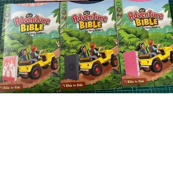Alkitab Anak NIRV Adventure Bible Leather Comfort Kulit Pink Sheep Blu