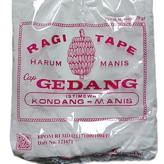 Ragi tape singkong cap GEDANG ecer 1 sachet