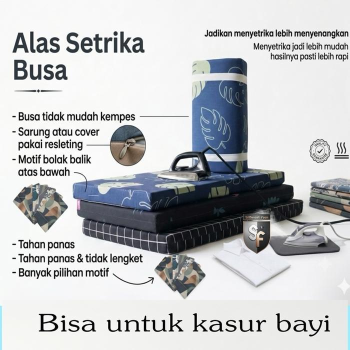 Laundry House - Alas setrika.Alas.setrika busa.(BUSA HITAM) Alas setrika jumbo ukuran