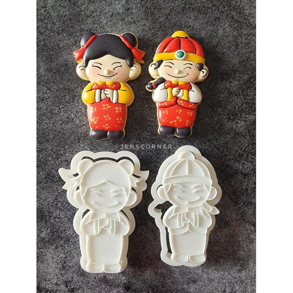 Cookies Cutter / Cetakan Icing Kukis Karakter Imlek Co