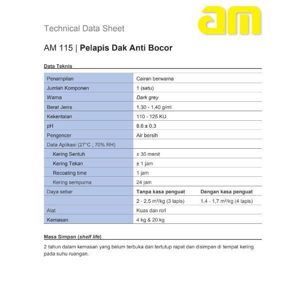 Ather Shop- Gosend Am 115 Deck Waterproofing Pail - 20 Kg