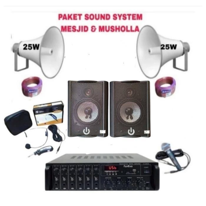 Paket sound system speaker Toa mesjid lengkap