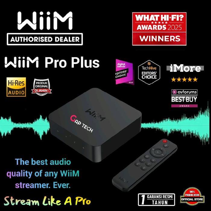 Wiim Pro Plus / Pro + Hi-Res Music Streamer with Premium AKM DAC