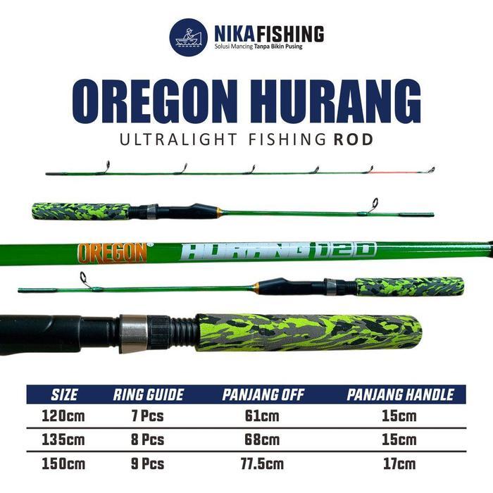 Promo Joran Pancing Udang Oregon Hurang Dan Lobster 100 120 135 150 Lentur Material Fiber Solid Alat