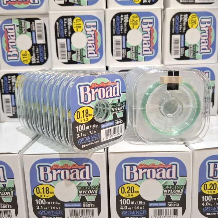 Senar pancing OWNER BROAD 100M Monofilament Jepang Senar Owner Broad Bervarian Ukuran #Promo