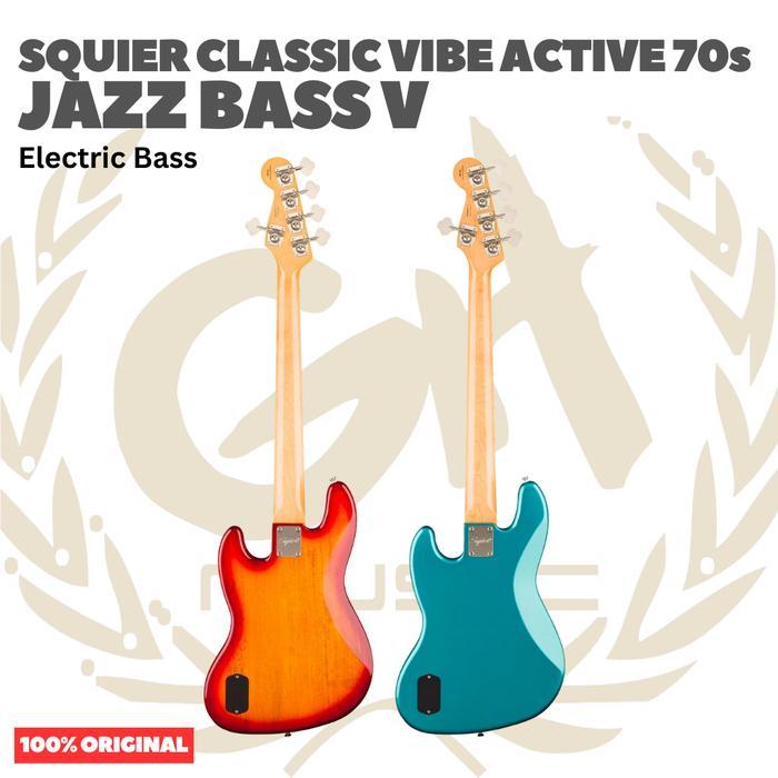 SQUIER Classic Vibe Active 70s Jazz Bass V Electric Bass Guitar - Gitar Bass Listrik Elektrik Aktif