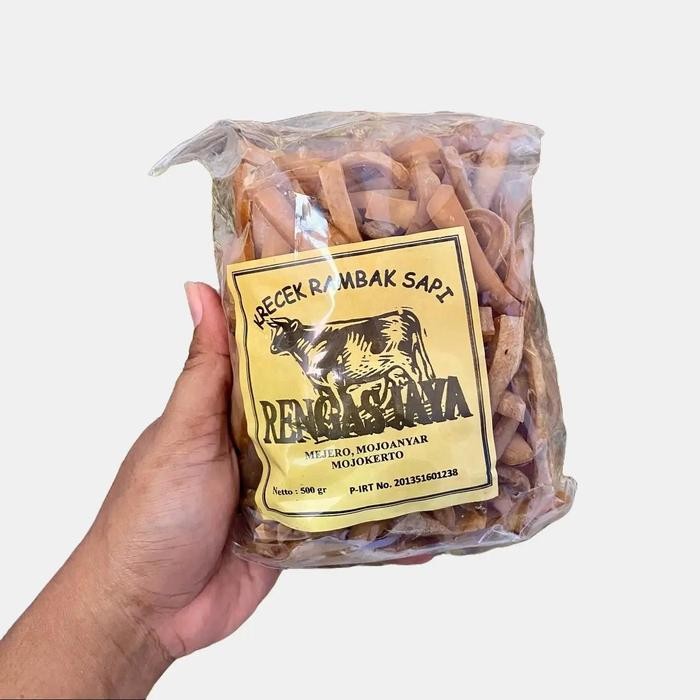 

New Kerupuk Kulit Sapi Mentah 500g Mudah Digoreng Dorokdok Krupuk Kulit Rambak Kulit Sapi Rambak