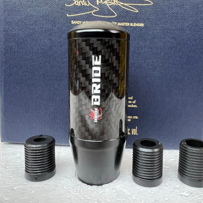 Shiftknob bride carbon universal tuas gigi mobil carbon knob bride