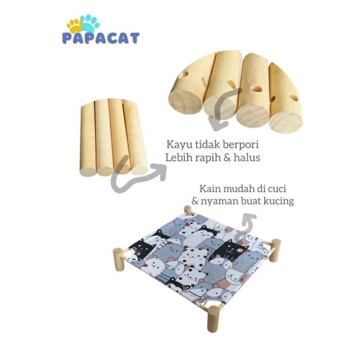 Kasur Kucing/Anjing Bahan Kayu Jati Belanda Kokoh Bongkar Pasang Bisa Di Cuci Kasuranabulbesar Kasur