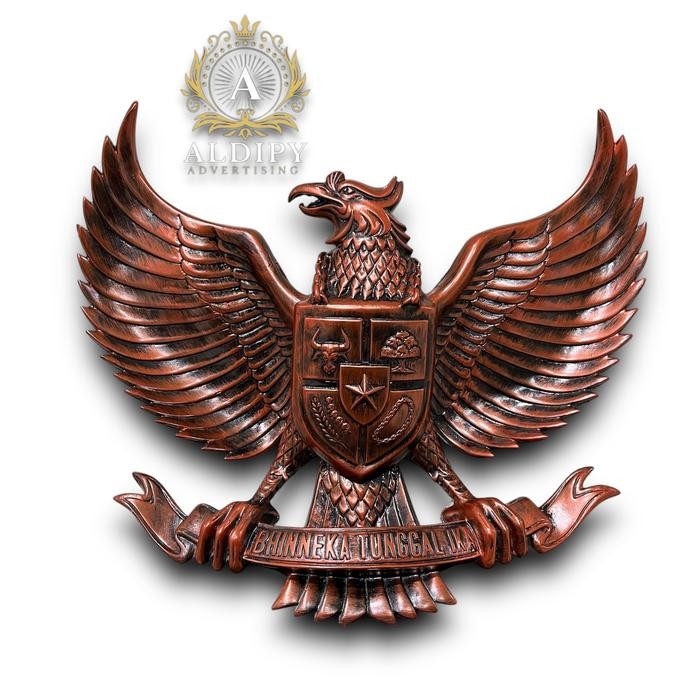 Ready Lambang Patung Burung Garuda Pancasila FIBER UKURAN 50cm Perunggu