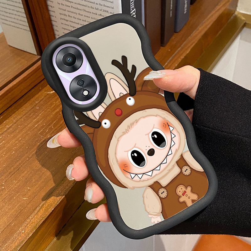Casing Untuk OPPO A78 Case Casing Boneka kartun Pola HP Cesing Macaron Kasing Mirror Silikon Softcas