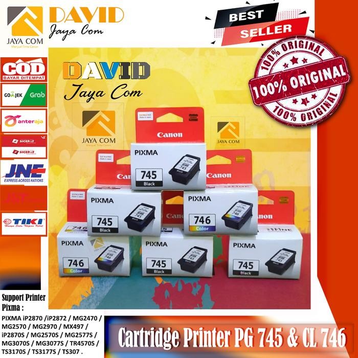 Ready 1 Set Tinta Printer Canon 745 & 746 Original
