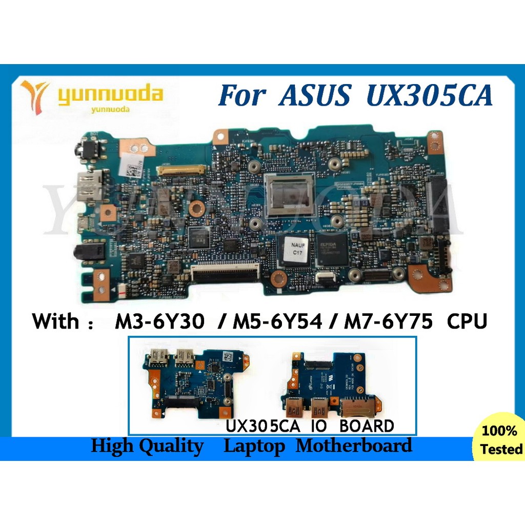 Casing Laptop UX305CA For ASUS UZenbook UX305C UX305CAK Laptop Motherboard With M3-6Y30 M5-6Y54 M7-6