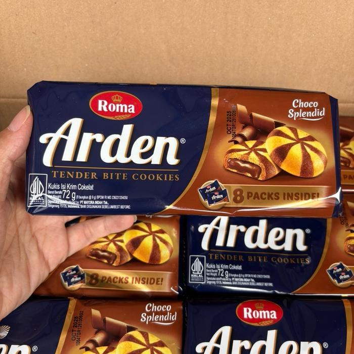 Agen distributor makanan ringan snack ultah anak cemilan biskuit roma arden tender bite cookies pack