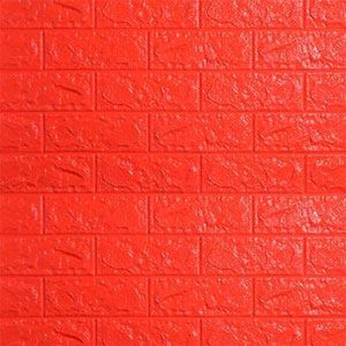 WALLPAPER 3D ZT0112 BRICK FOAM RED WALLPAPER DINDING BATU BATA MERAH