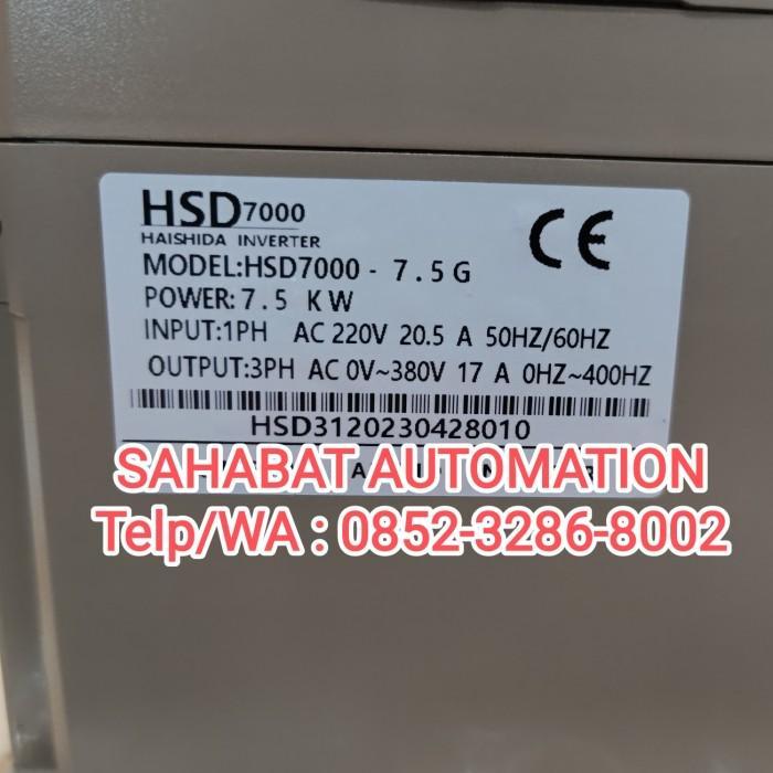 TERBATAS Inverter 220V to 380V 7,5KW 10 HP Input 1Phase 220V-Output 3Phase 380V inverter 1 phase ke