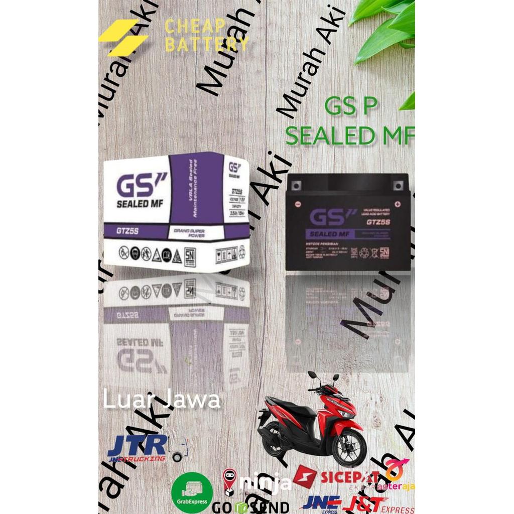 Aki Motor Honda Beat Pop Gtz5S Gs P Aki Kering Mf