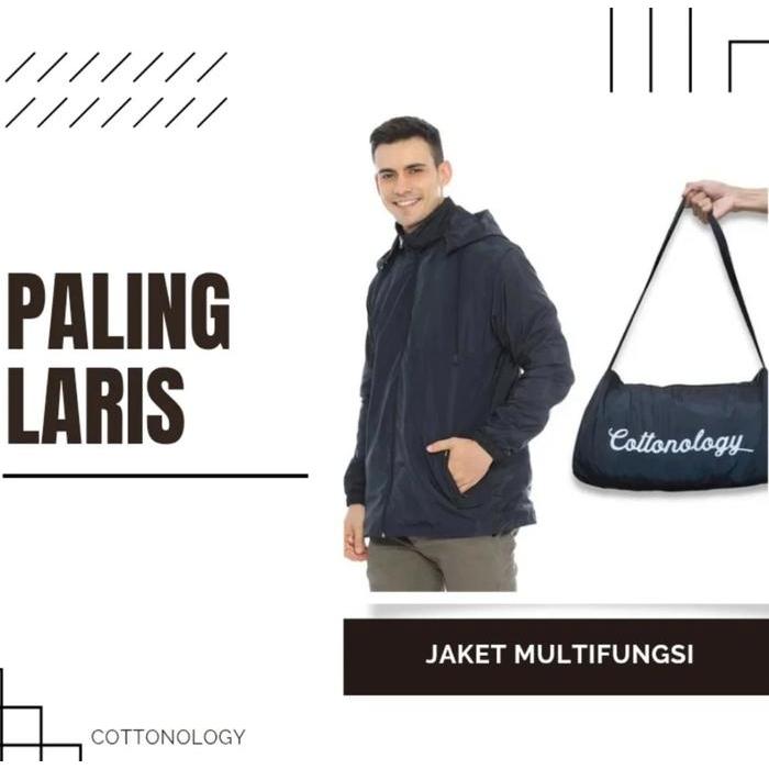 Cottonology Jaket Tas Multifungsi Navy
