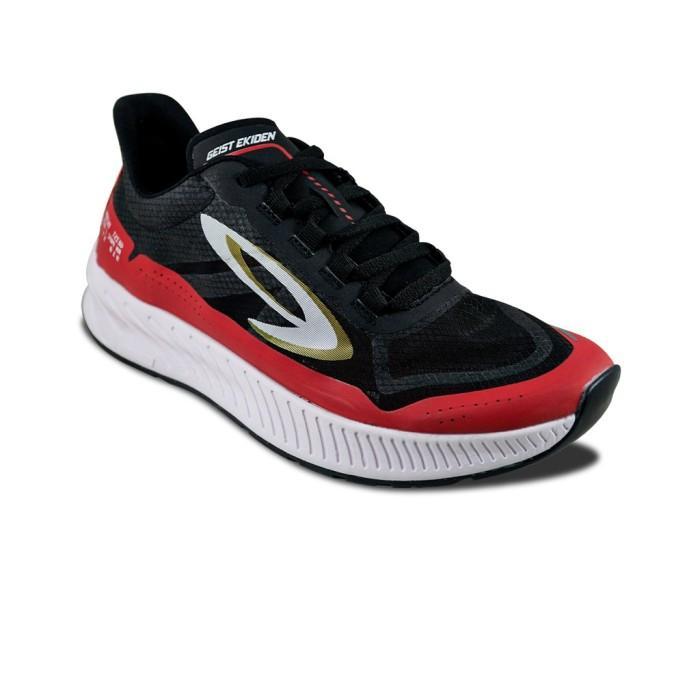 910 Nineten Geist Ekiden Sepatu Running - Hitam/Merah/Putih Olahraga Lari Sport Outdoor