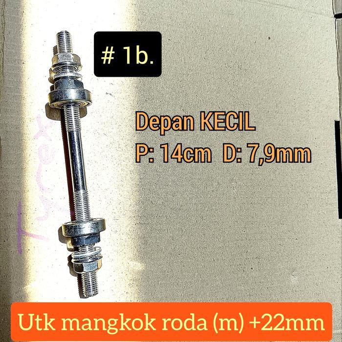 As Bearing Komplit Roda Depan Belakang Sepeda
