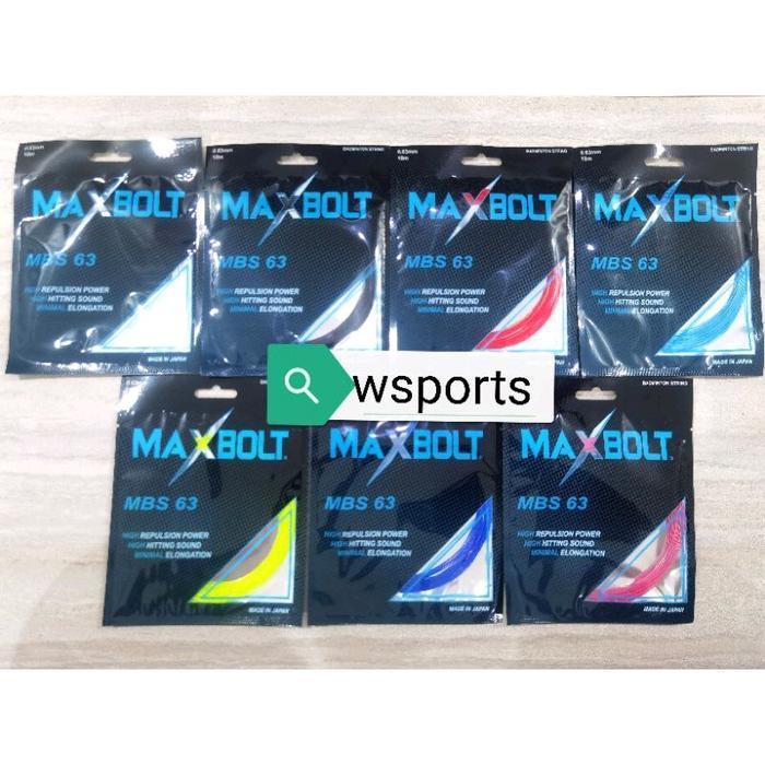 Senar Badminton Maxbolt Mbs 63 Mbs63 Original Original