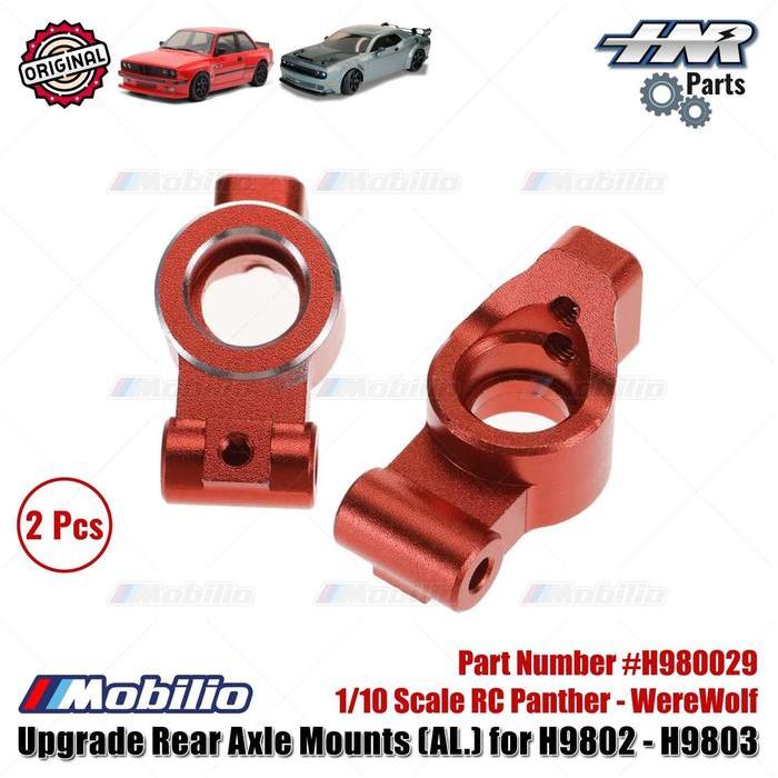 Hnr Upgrade Part #H980029 Rear Axle Mounts (Al.) For Rc H9802 H9803 1/10 Panther Werewolf Rc Car