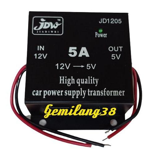 Converter Penurun Tegangan Dc 12 V To 5 V 5 A Step Down 12V Ke 5V 5A