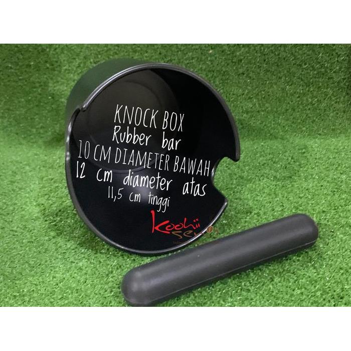 Knock Box Hitam Simple Home Barista Espresso Tools