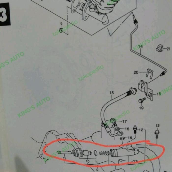 Master Kopling Bawah Aerio / Master Kopling Bawah Baleno Next G 02-06
