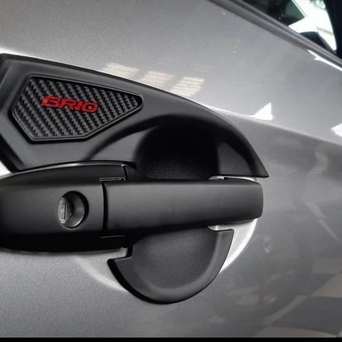 Brio Outer Handle Mobil Brio 2013-2017 Hitam Doff Cover Handle & Outer Stylish Tampilan Luar Lebih