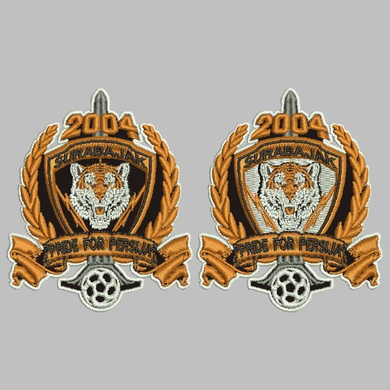 DD-173 PATCH BORDIR LOGO 2004 PRIDE FOR PERSIJA BOLA SINGA EMBROIDERY