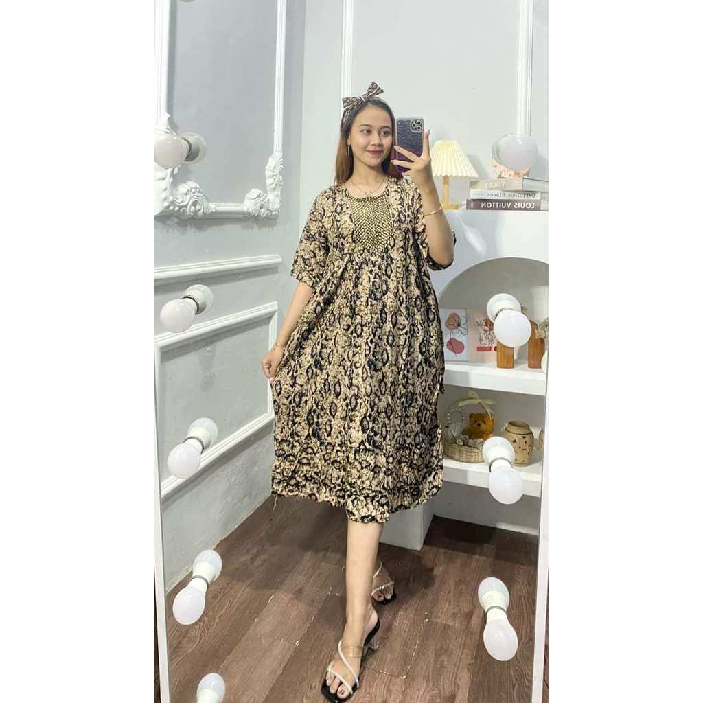 Daster sultan mewah viral kekinian terbaru 2023 rayon premium daster sogan payung klok daster inara 