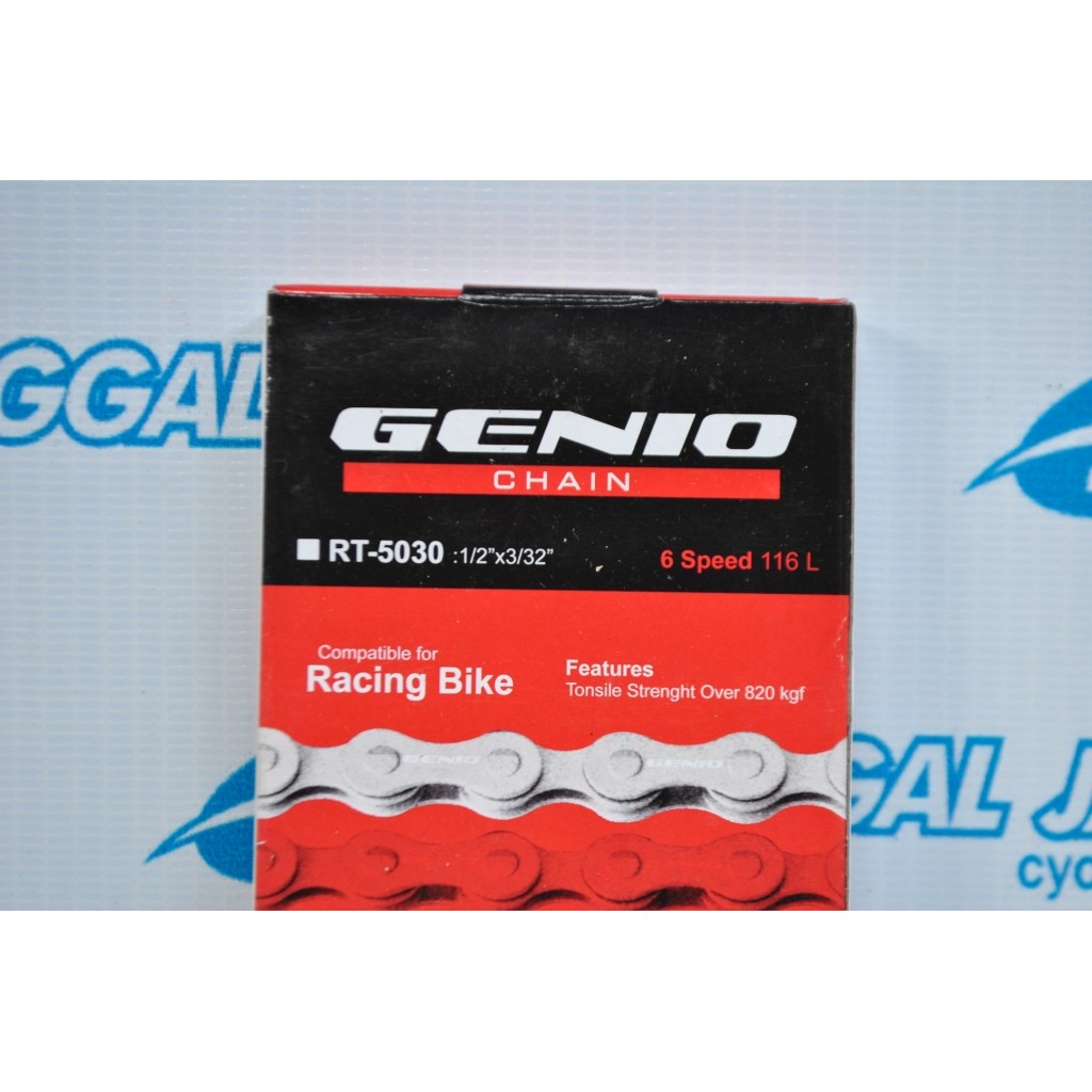 Rantai Sepeda 6 7 8 Speed 116 L United Genio Original - Rantai Genio RT5030 MTB Lipat Road Bike Mini