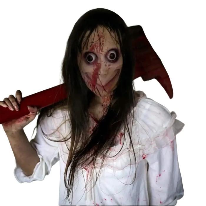 Sale Topeng Momo / Topeng Hantu Momo Topeng Setan Seram Topeng Halloween