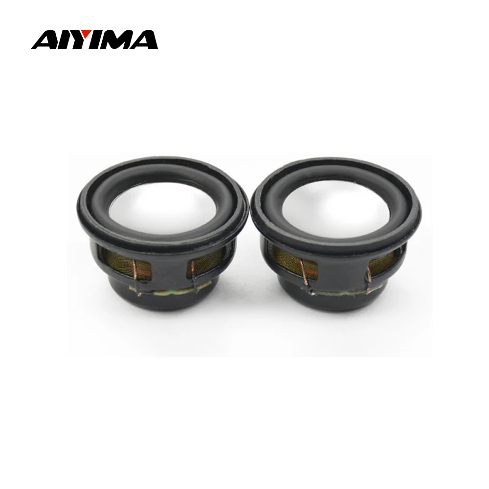 Aiyima 2Pcs Audio Speakers 27Mm 4 Ohm 3W Bass Multimedia Portable Sound Speakers Audio Woofer Home