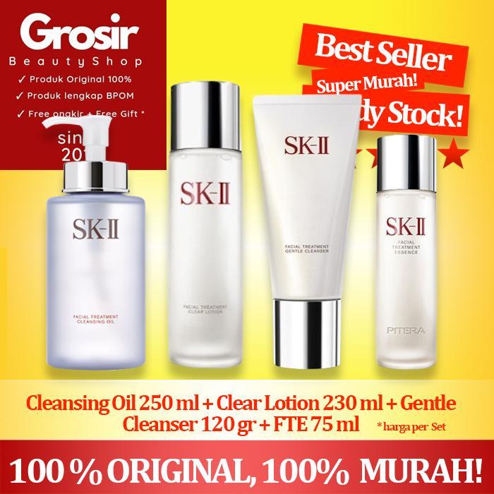 Sk-Ii/Sk2/Skii/Sk Ii C.Oil 250Ml+Gc 120Gr +C.Lotion 230Ml+Fte 75 Ml