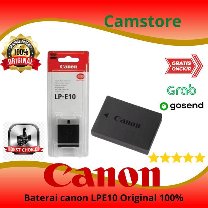 p8gk- Baterai Canon Lpe10 Original 100% For Eos 1100D/1200D/1300D/1500D/2000