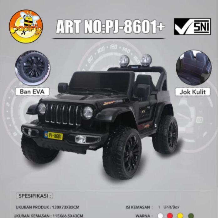 Lele Toyz - Mainan Mobil Aki Anak Jeep Rubicon Pasific Pj8601 Pj 8601
