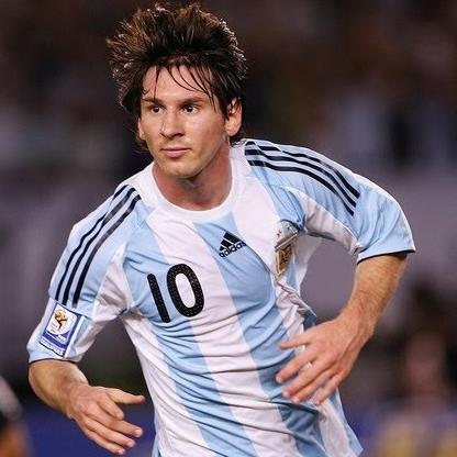 Promo [ Nameset ] Messi Jersey Argentina Home 2009 / 2010