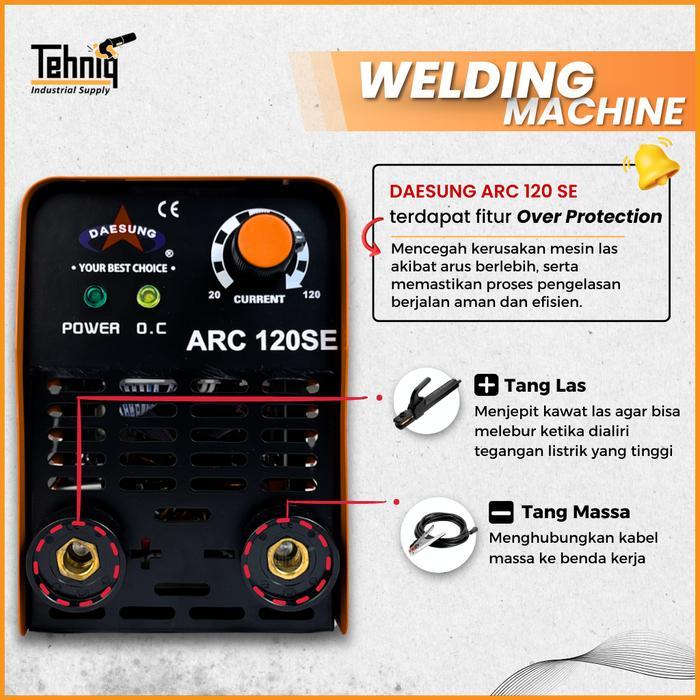 Diskon Daesung Arc 120Se Mesin Las Listrik / Trafo Las / Inverter Welding Machine Daesung Arc 120 Se