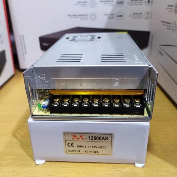 CUCI GUDANG POWER SUPPLY 12V 40A SWITCHING TRAFO JARING 12 VOLT 40A MURNI