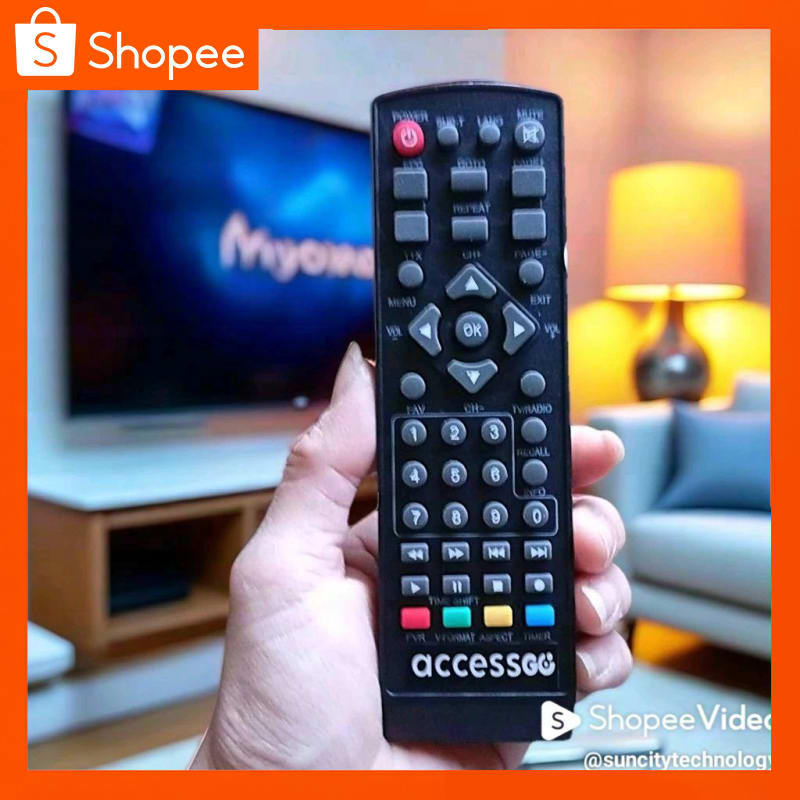 ACCESSGO  DIJAMIN TANPA SETTING- REMOT REMOTE TV SET TOP BOX  STB ACCESSGO LANGSUNG KONEK KE TV - LA